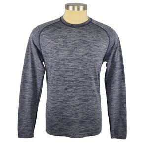 lululemon Metal Vent Tech Surge Long Sleeve Size Large in Deep Navy & White